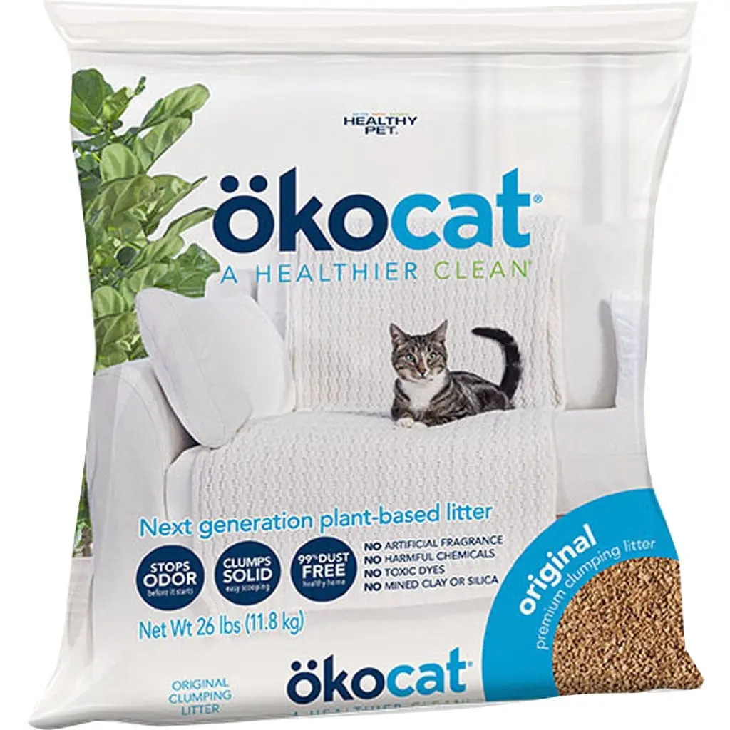 Okocat L0862 26 lbs Original Premium Clumping Cat Litter