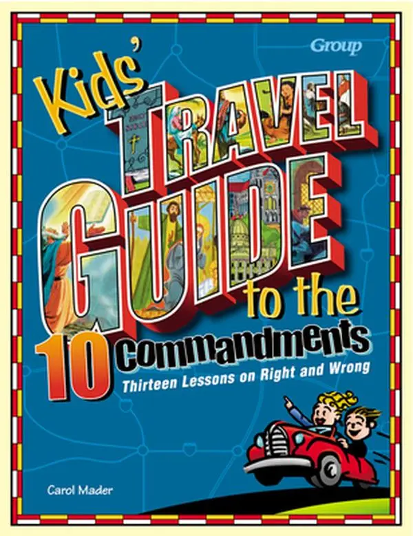 USED Book - Kids' Travel Guide to the Ten Commandments: Thirteen Lessons on Right and Wrong by Mader, Carol (Paperback) - english