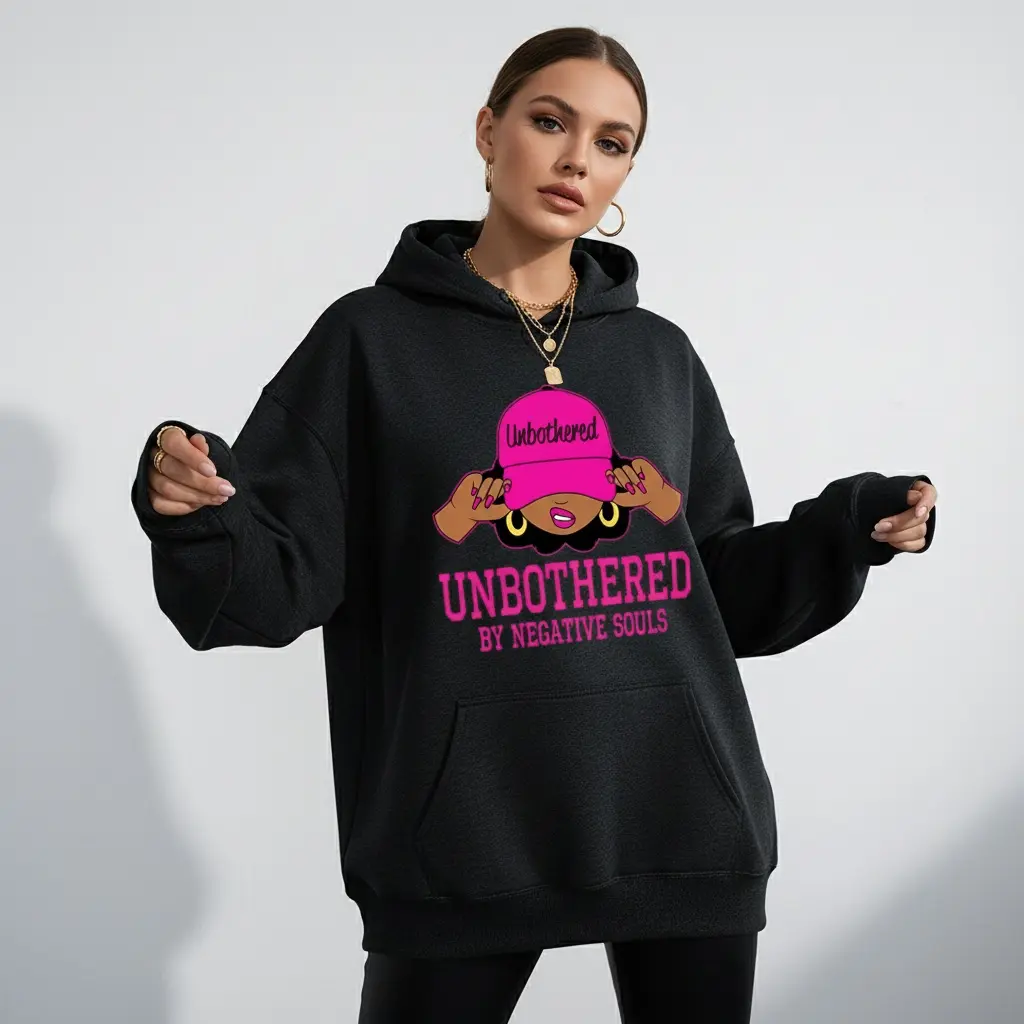 Women's Unbothered Sassy Afro Queen Graphic Hoodie - Cotton Blend Black  Long Sleeve Pullover Regular Fit | Soft & Breathable Fabric, Durable Print,  Everyday Comfort, Machine Washable, casual hoodie urban streetwear - TikTok  Shop