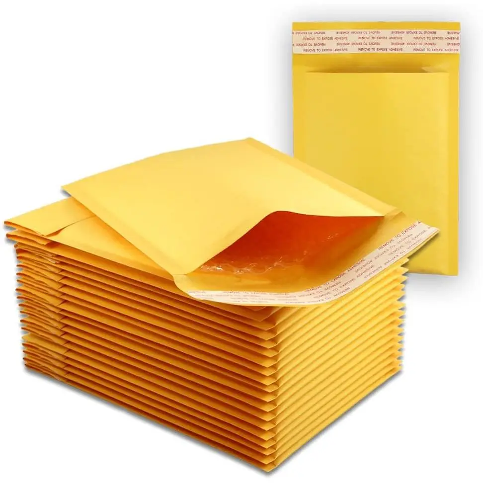 5  Size #000 4 x 8  Bubble Mailers Self Sealing Bulk Padded Shipping Supplies Packaging Materials Envelopes Bags 4 inches by 8 inches