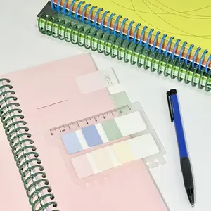 Pastel Gradient Long Slim Spiral Notebook, 80 Sheets 160 Pages, Multi-Color Blank Pages for Daily Notes to Do List Planning, Office School Supplies, Back to School Supplies