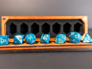 DnD Warlock Class Dice Box – Magnetic Lid | Holds 7 Polyhedral Dice