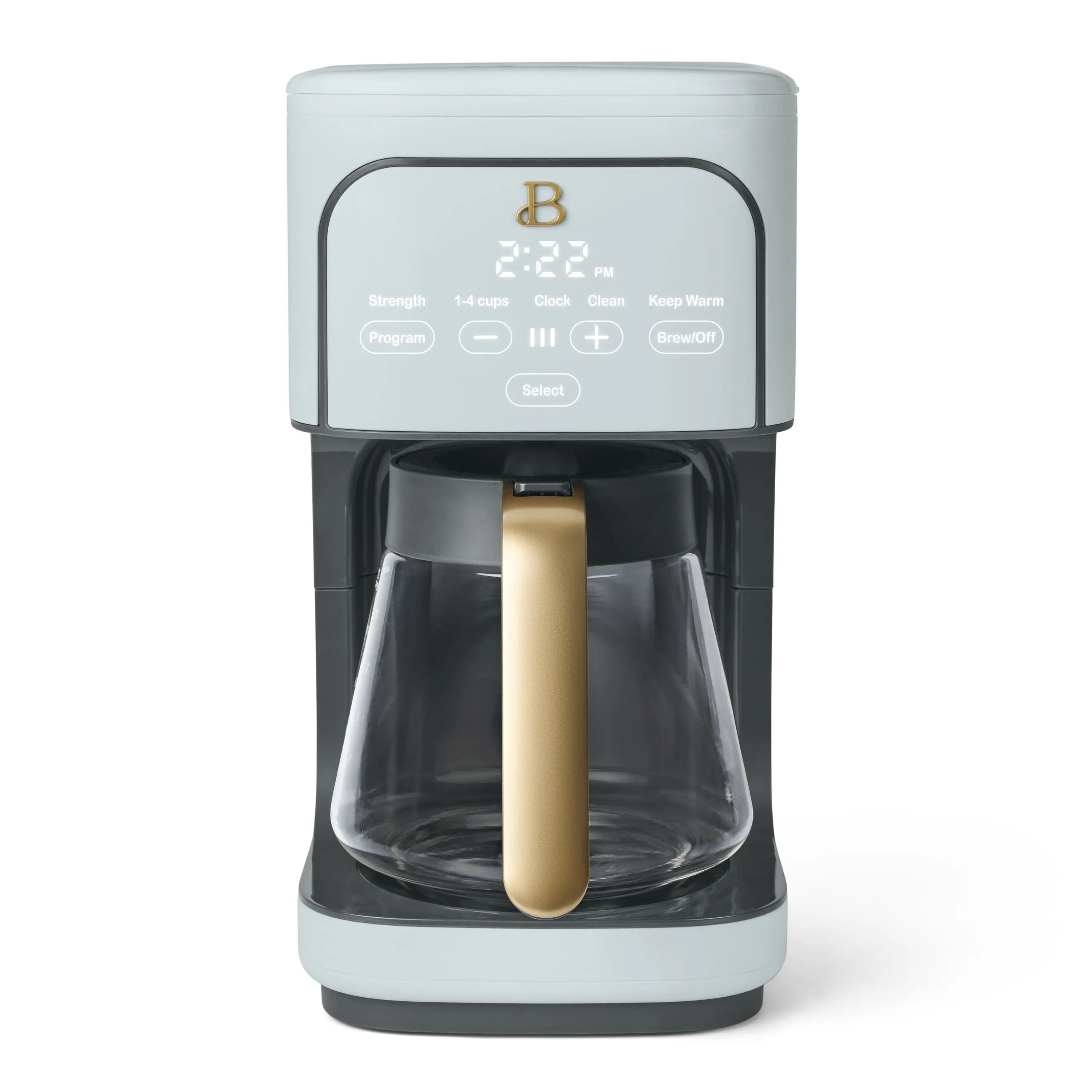 Beautiful 12-Cup Programmable Drip Coffee Maker, Hydrangea by Drew Barrymore