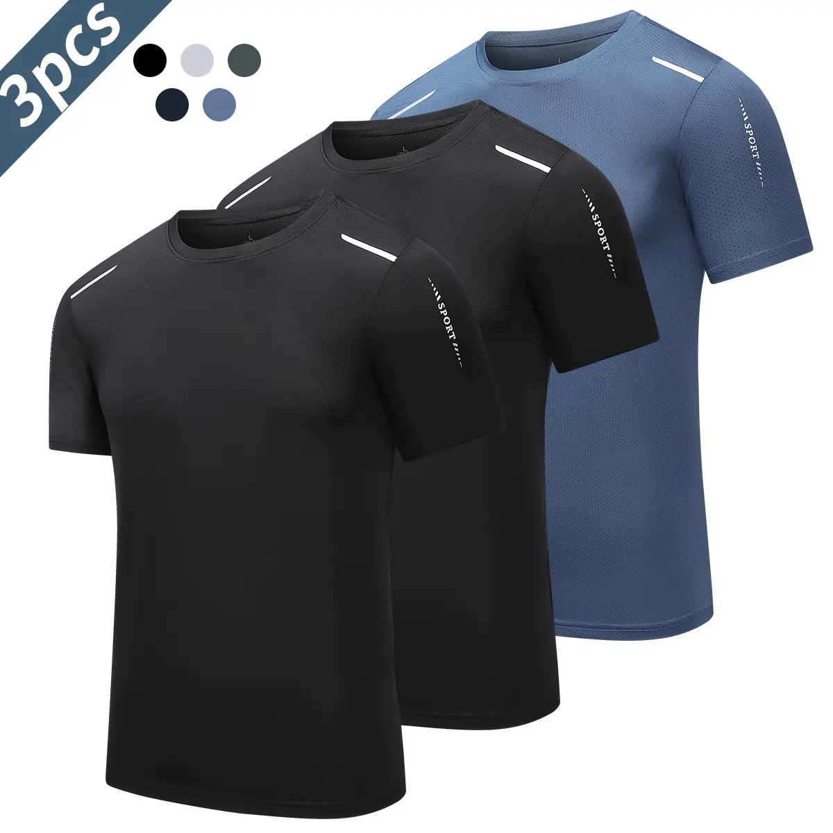 Black - Black - Light Blue