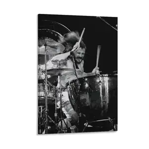 John_Bonham Singer Posters Poster Canvas Wall Art For Bedroom Decor Bar Office Room Decor Gift