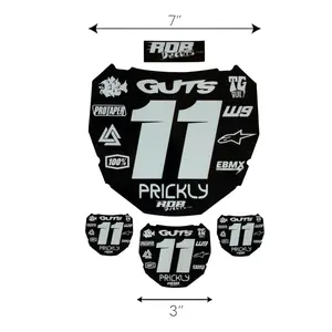 ODI Plate Decal — 11 Logo — White