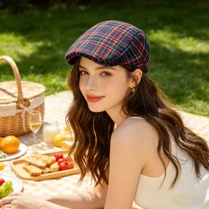 Spring Summer Lightweight Newsboy Hat, Vintage Retro Baseball Cap, Breathable Sun Protection, Adjustable Unisex Fashion Accessory