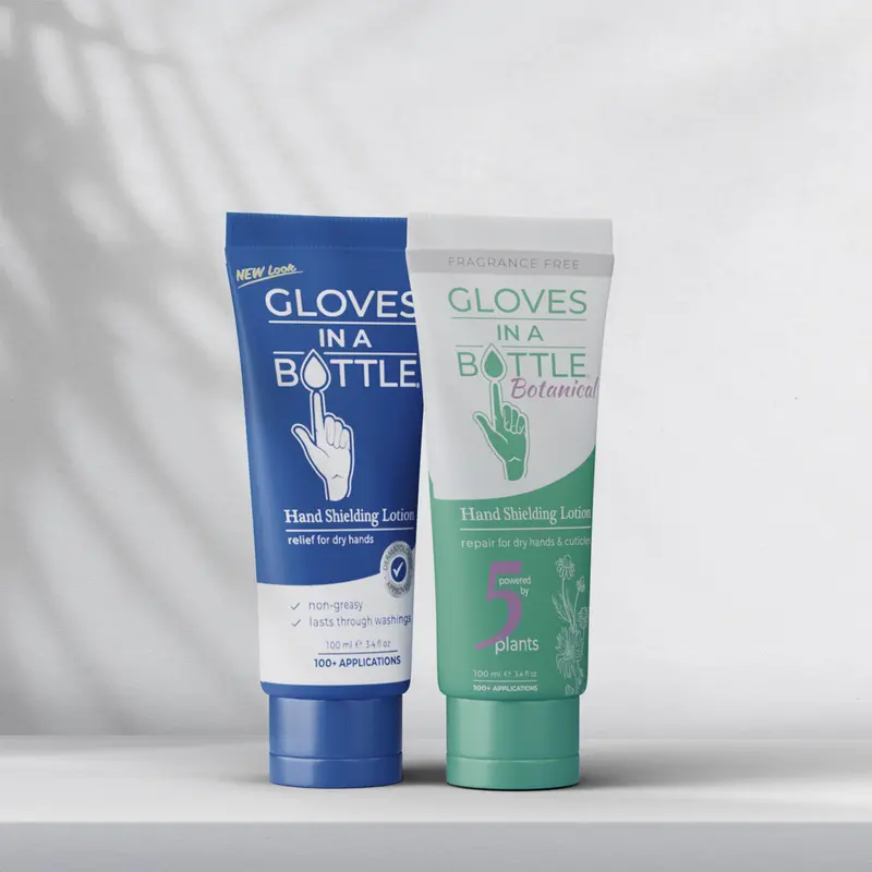 Gloves In A Bottle Hand Shielding Lotion – Combo Set with Botanical and Original Formulas – Soothes & Protects Dry, Sensitive Skin – Ideal for Eczema, Irritation & Frequent Hand Washing Aloe Hypoallergenic