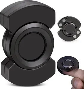 3-in-1 Fidget Spinner Slider Clicker EDC Metal Fidget Toys for Adults Stainless Steel Bearing Stable Spin Relieves Anxiety Enhances Focus Compact Portable