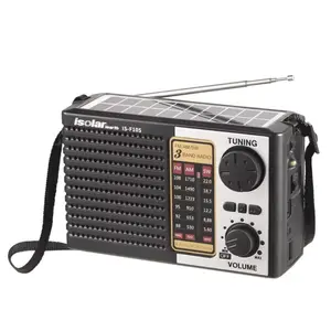 Portable Solar Radio FM AM SW, Bluetooth Speaker MP3 Player Rechargeable Flashlight Audio with Wrist Strap