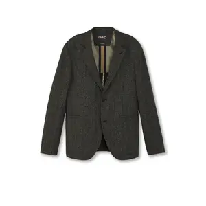 Herringbone Single-Breasted Jacket