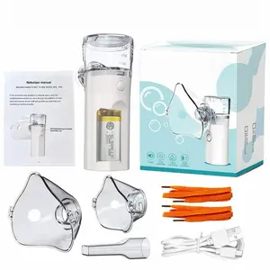 Portable nebulizer - A nebulizer suitable for both adults and children, equipped with an oral inhaler and two types of masks. Pet nebulizer, USB rechargeable nebulizer, suitable for travel and home use.