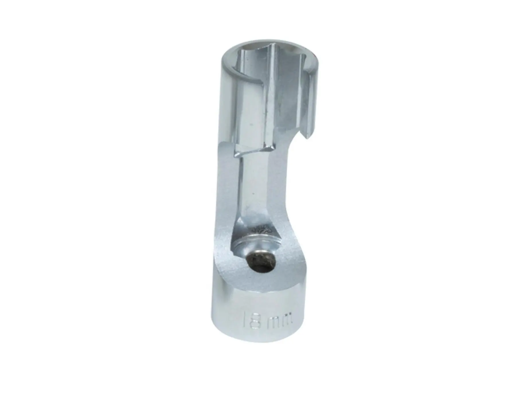 Lisle LIS12760 18 mm Ratchet-Ready Line Socket Wrench - Square Drive, Snug Fuel Line Fit, Durable Rigor-Resistant Tool for Mechanics, Automotive Mechanics, DIY Enthusiasts