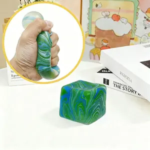 Colored Cube Stress Cube Squishy Stress Ball, Ice Cube Squishy Malt Sugar Stress Toy for Anxiety Relief, Perfect Gift Idea