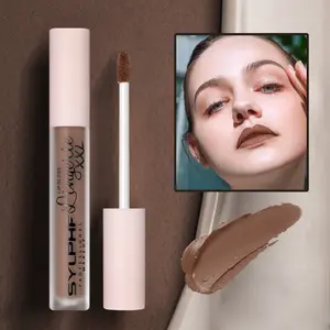 6 Color Matte Lip Gloss, Velour Liquid Lipstick, Luxurious Long Lasting, Long-Lasting Velvet Lips, Non-Stick Cup, Single Item Pack