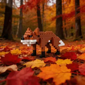 Zoo Theme Micro Mini Building Blocks, DIY 3D Puzzle Toy, Various Animal Shapes, Ideal for Pet Lovers, Home Decor, Birthday Gift