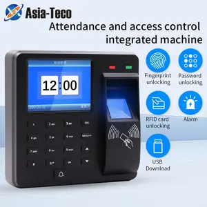 Biometric Fingerprint Access Control Intercom Time Attendance Machine Digital Electric RFID Code System For Door Lock Keys Tags