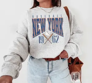 [SALE UP TO 49%] Vintage New York Baseball Sweatshirt | Retro NYC Baseball  Hoodie for Men and Women | New York Sports Fan Crewneck | Queens Baseball Shirt