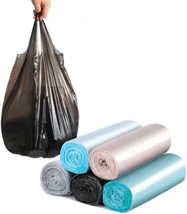 “4 Gallon Small Trash Bags with Handles – 100 Count Garbage Bags for Office, Kitchen, Bedroom, Waste Bins & Trash Cans”