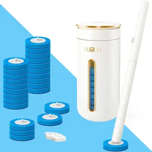 AIR U+ Disposable Toilet Brush, Toilet Bowl Cleaning System with 24 Count Wand Refill, Clean Brush Starter Kit with 1 Toilet Wand, 1 Storage Caddy and 1 Fragrant Tablet (1 + 24) My Oreders Deals Black Friday Clearance Sale
