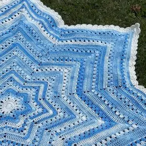 Handmade Crochet Star Blanket