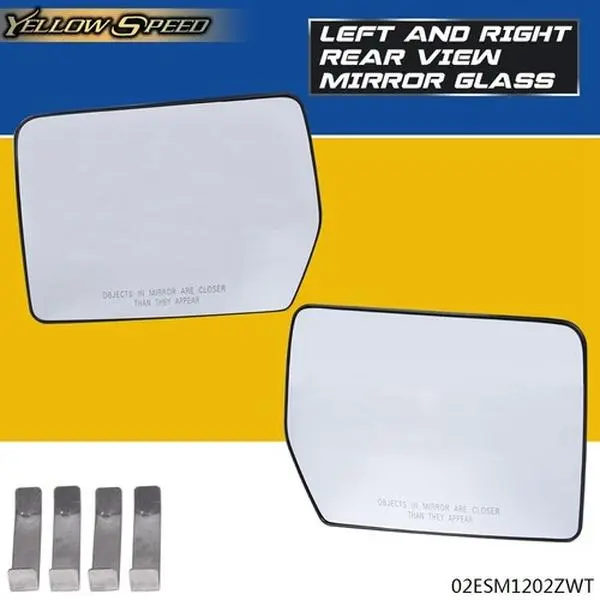 ALLGOOD Automotive Replacement Mirror Glass Pair - LH & RH Sides for 2004-2010 Ford F150, Mark LT Truck, Car Accessories