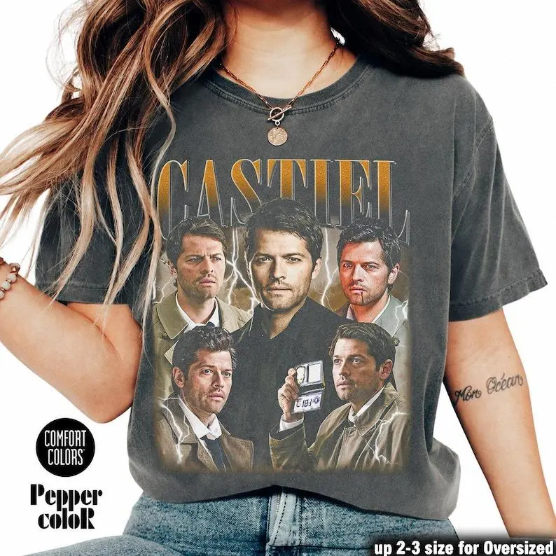 Castiel TV Show Your Tee Celebrity Inspired T-Shirt,TV Actor Fan Gift,Handmade Fan Art Shirt