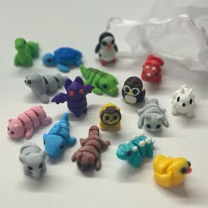 Mystery Mini Animal Packs - 3D Printed Articulating Figurines - Unique and Fun Designs - Stress Relief