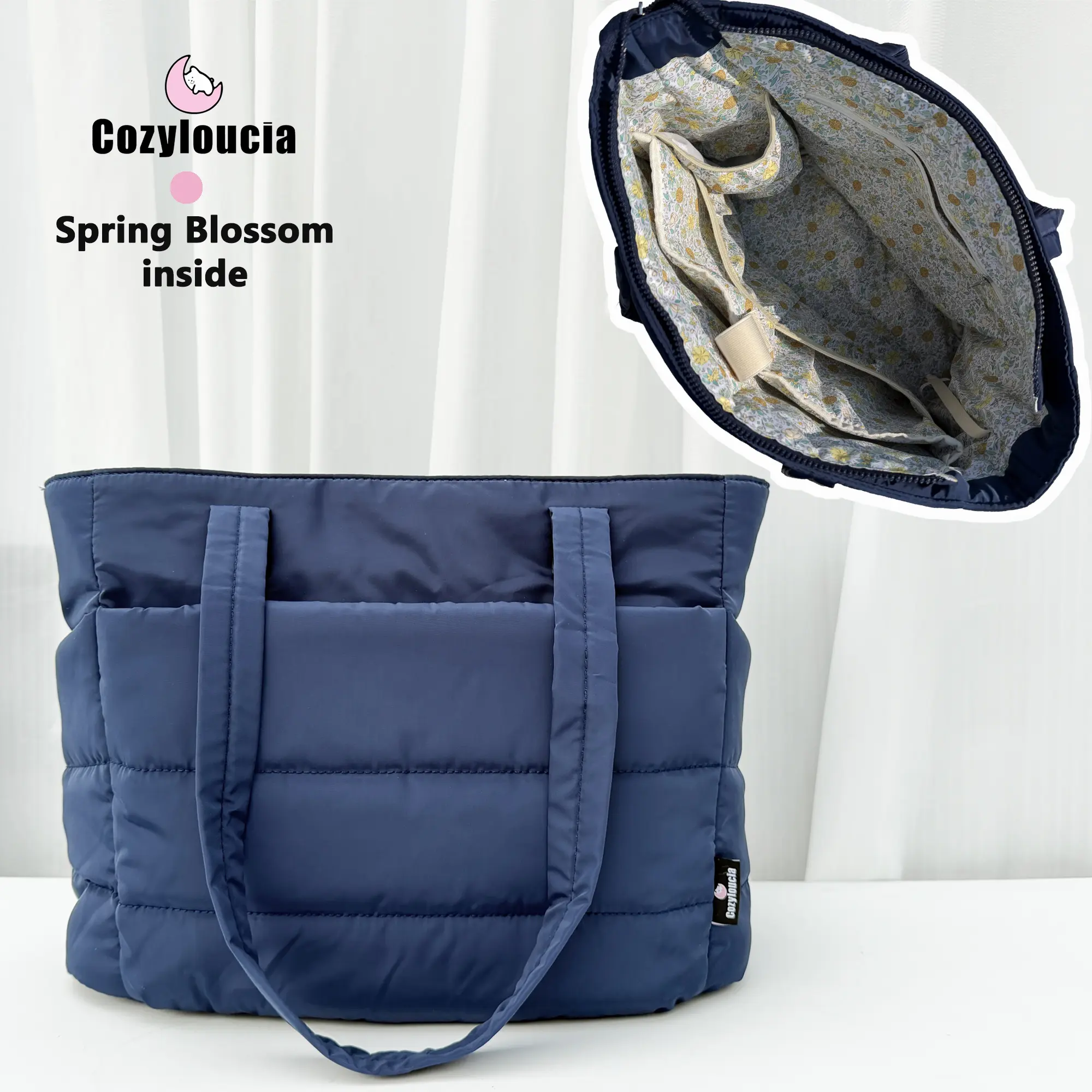 Navy Blue -Spring Blossom