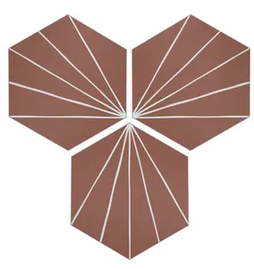 INNO STICKERS 45-Sheet Peel and Stick Backsplash Tile Sticker 6"x7" Orange Art Deco Flower Vintage Self-Adhesive Wall Tile for Kitchen Bathroom Living Room