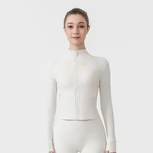 ROROlemon Zip‑Up Cropped Workout Jacket