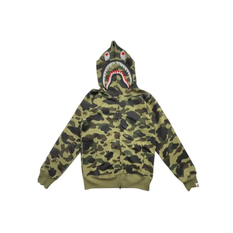 BAPE Men's 1st Camo Shark Full Zip Hoodie (FW23) Green, from StockX BAPE Men's 1st Camo Shark Full Zip Hoodie (FW23) Green, from StockX