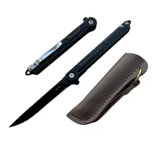 Pocket knife, household kitchen fruit knife, with window breaking tool, EDC portable outdoor camping fishing knife, all steel folding knife