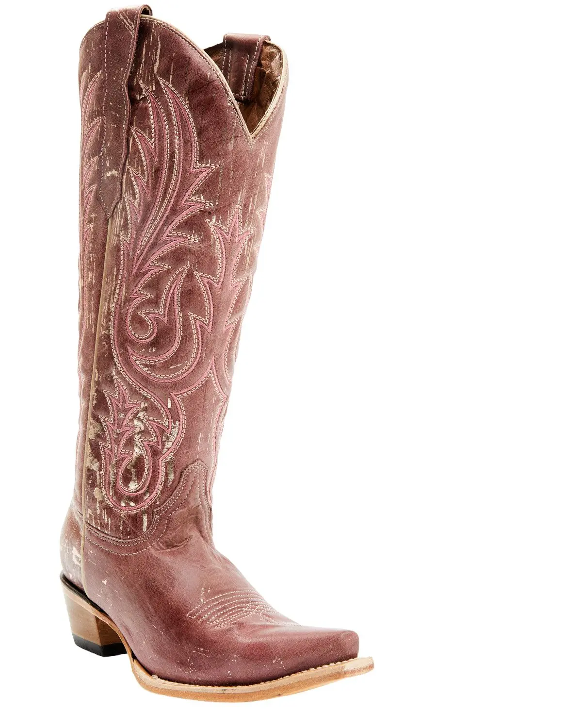 Circle G Women's Embroidered Tall Western Boot Snip Toe - L6234