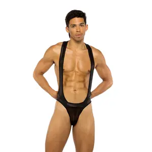 LI788 - Mens Wrestling Leotard Jockstrap Singlet