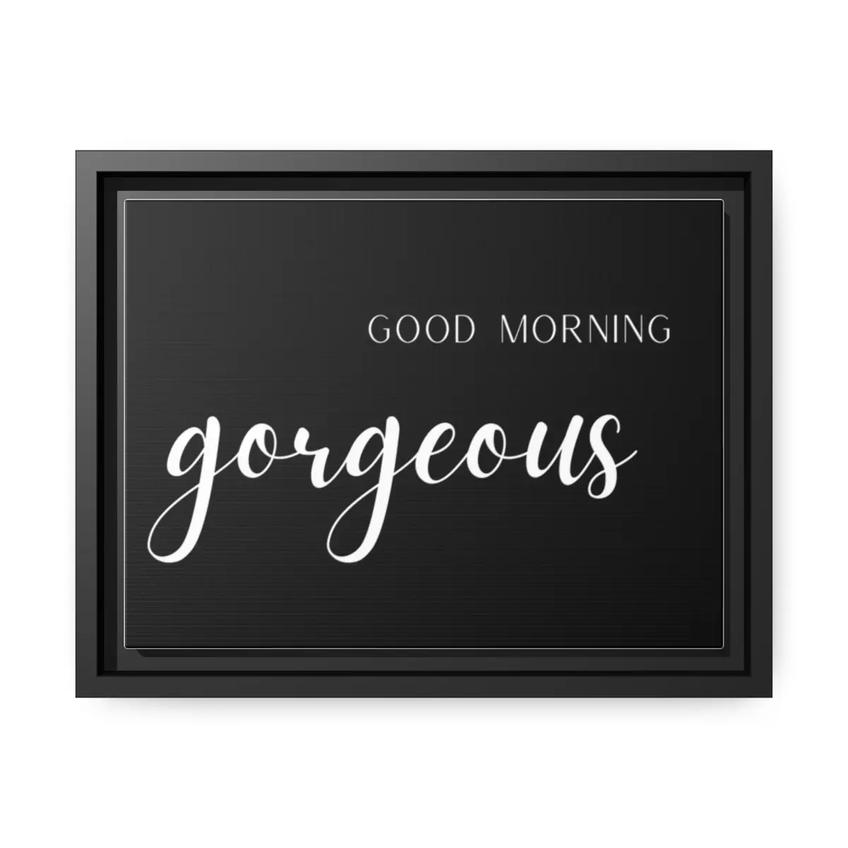 Matte Canvas, Black Frame