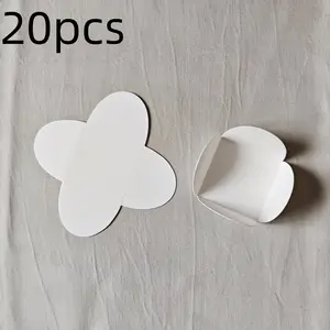 20 Mini Chocolate Paper Inserts, Cardboard Fixed Compartments, Petal Shape, Candy Packaging Cards, Holiday Gift Decor, Birthday Party Supplies