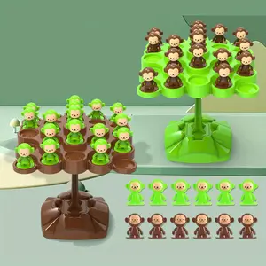 Monkey Balance Tree Concentration Balance Training Toy, Toys Stack Fun Series Parent-Child Interactive Board Games (Random Colors)