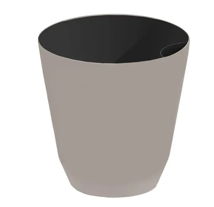 14-Inch Beige Resin Self-Watering Planter