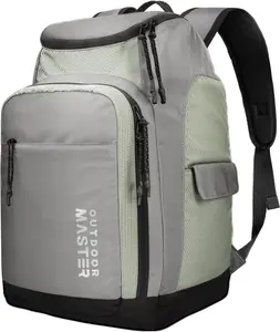Outdoormaster 50L Ski Boot Bag-Ski and Snowboard Boots  Backpack with Helmet Compartment | Waterproof Exterior & Bottom OutdoorMaster