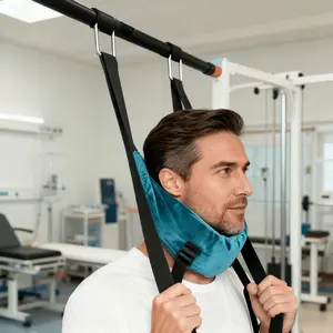 Ergonomic cervical traction stretch belt adjustable light tension belt neck support office home fitness travel cervical relaxation artifact fashionable durable structure holiday birthday gift optimization