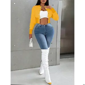 Jacket Baseball Casual - Sleeve Long Solid Zolique Women s Color Single Breasted