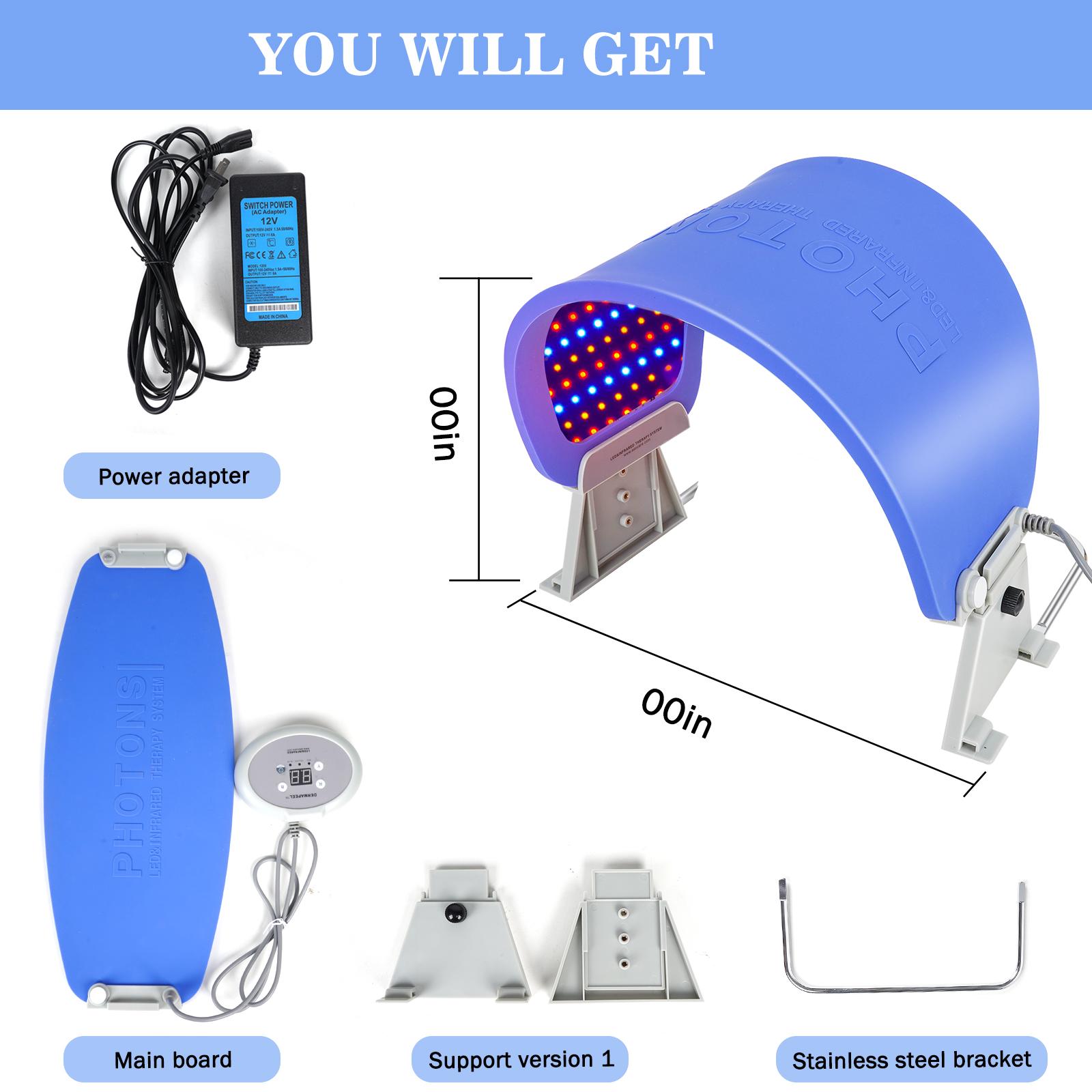 Hydraskincare PDT LED Red Light Therapy for Face Mask Facial Skin Care Rejuvenation Photon Therapy Machine