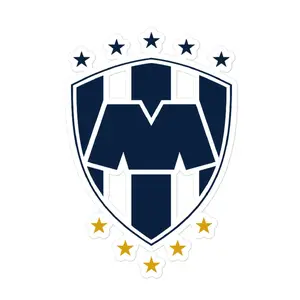 Monterrey Bubble free stickers, 3″×3″, White