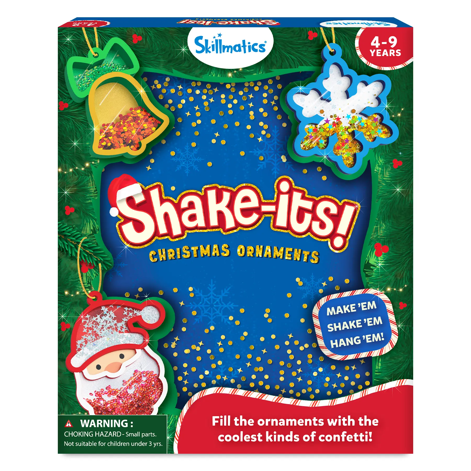 Skillmatics Art & Craft Activity - Shake-its, DIY Glitter Craft Kit with Keychains, Fun & Creative Travel Toys, Party Favors & Birthday Gifts for Girls & Boys Ages 4 to 9