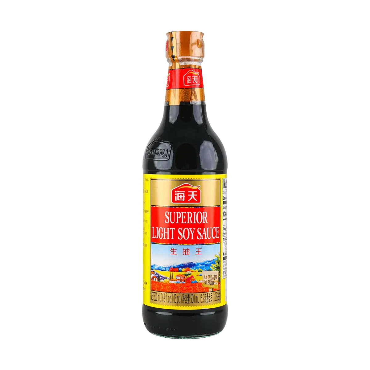 HAITIAN Premium Soy Sauce King (Sheng Chou Wang) - 500ml Bottle | Authentic Chinese Seasoning for Cooking & Marinades