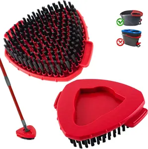 Scrub Brush O-Cedar Scrubber Mop Head Compatible with Spin Mop Easy Wring 1 Tank Upgraded Full Bristle