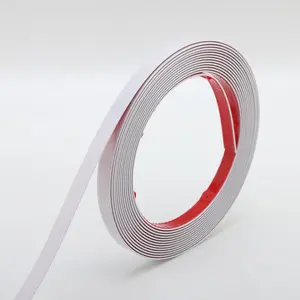 Matte White Molding Trim Peel and Stick, Flexible Mirror Border Design, Wall Ceiling Floor Cabinet Tile Edge Moulding, 5m x 0.66cm