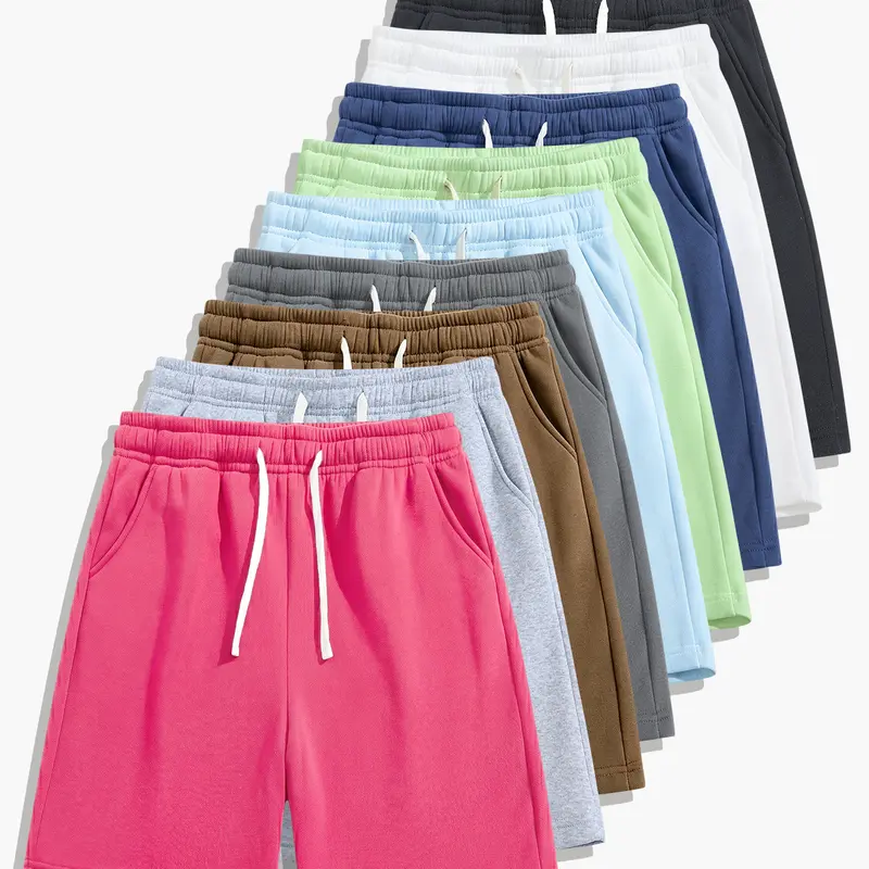 Men’s summer casual knit shorts, loose straight cut, skin-friendly, comfortable, and breathable—suitable for running, fitness, and other outdoor activities.