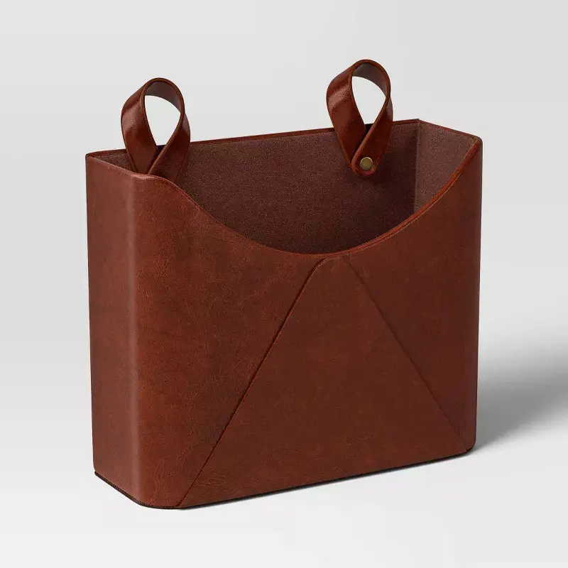 Faux Leather Wall Pocket.